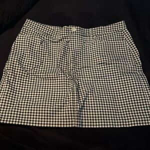 Black and white check skort, like new!